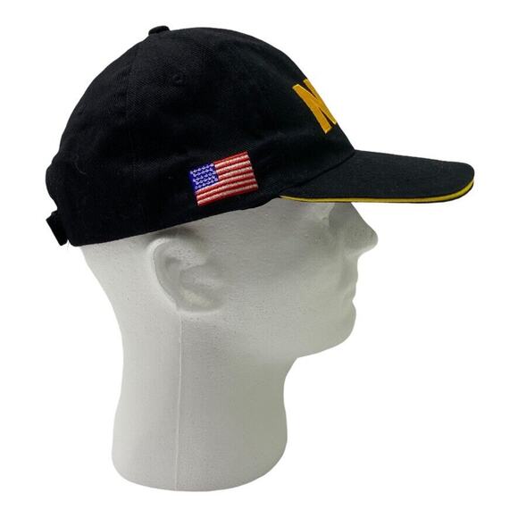 National Rifle Association NRA Ball Cap Black Gold Embroidered Adjustable - Picture 3 of 7